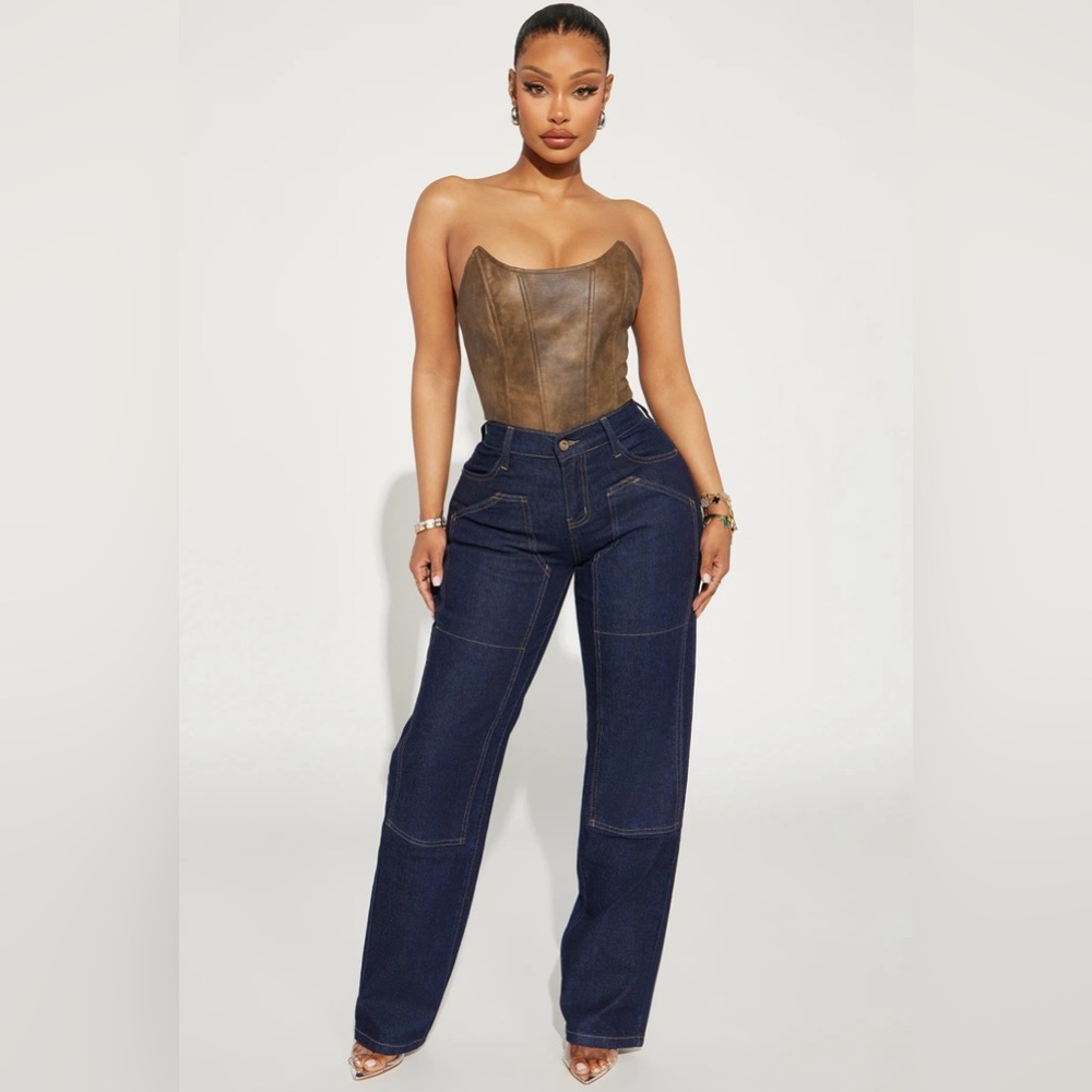 Baggy Straight Leg Jeans